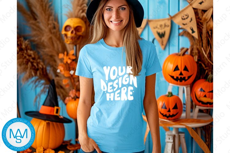 White Tshirt Mockup Image 12