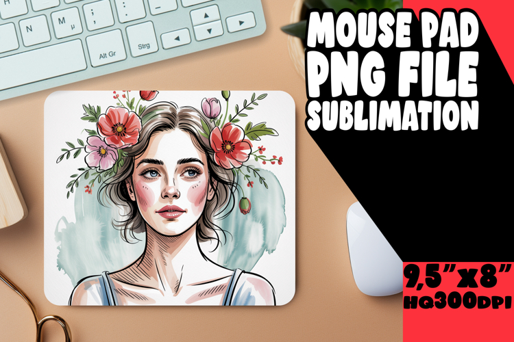 SWEET MOUSE PAD MAGICAL DESIGN, Beauty Woman