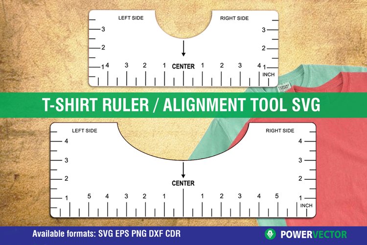 t shirt alignment svg