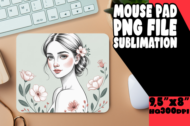 BRIGHT DESK MAT SUBLIMATION MAGIC, Beauty Woman