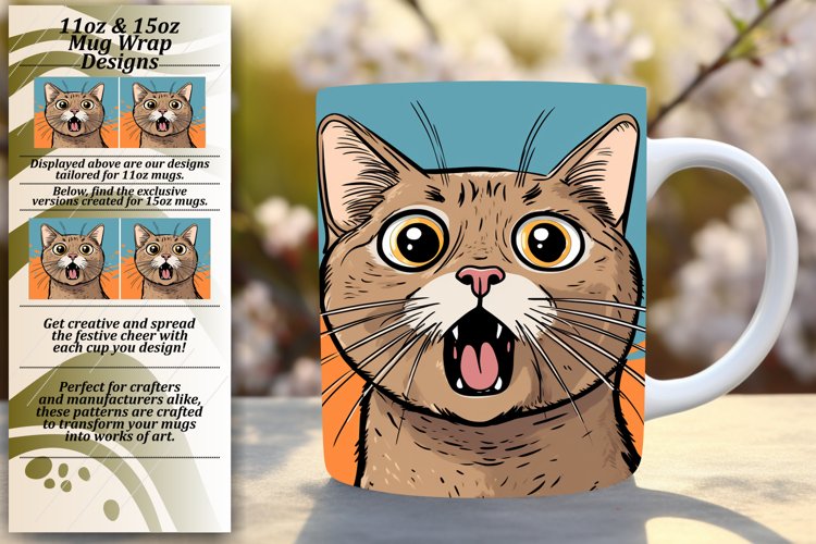 Cat-tastic Creations: Colorful Sublimation Mug