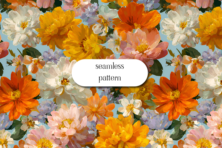 Floral Seamless Pattern Image 9