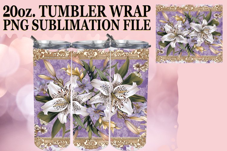 Leopard Sparkle   Flower Burst Tumbler Covers - 20oz