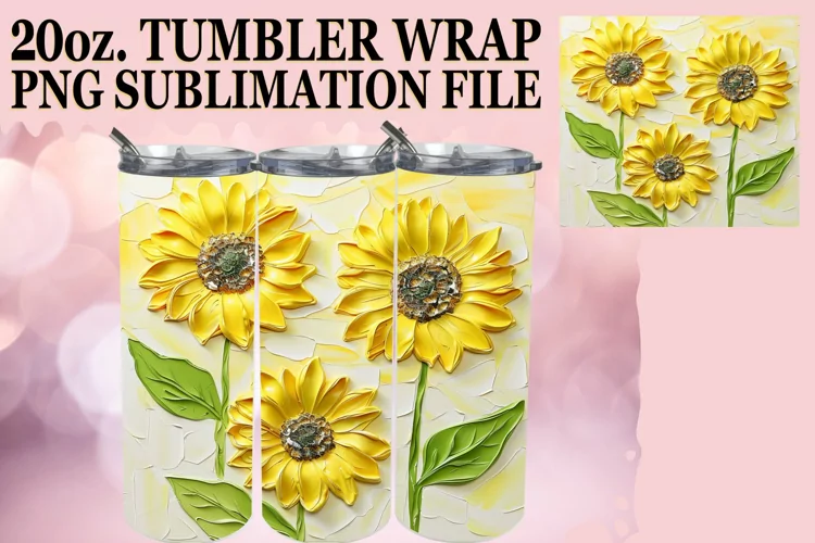 White Bloom Paradise: Sublimation 20oz Tumbler