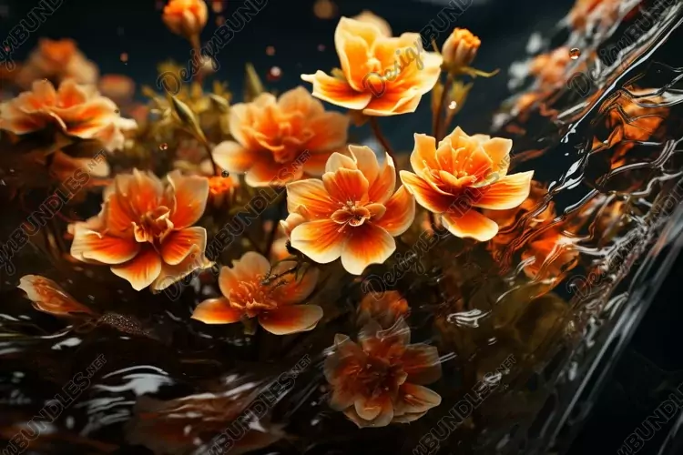 Sea Anemone Glowing Underwater Scene