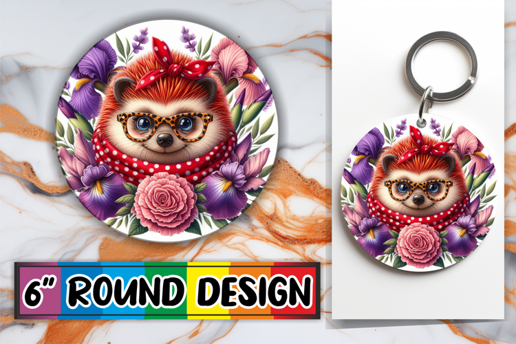 Joyful Coaster Round Style, Cute Animals
