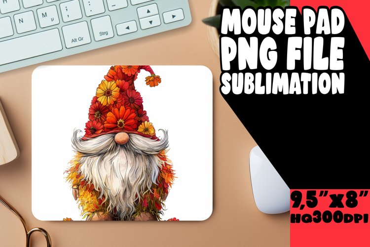 Spring Delight Gnome Sublimation Mouse Pad Series