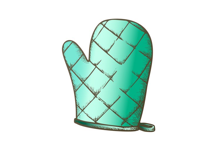 Glove Kitchenware Accessory Color Vector example image 1