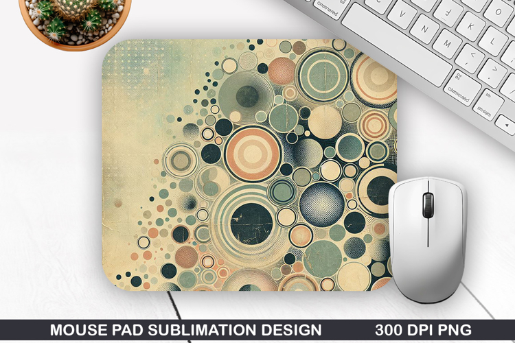 Vintage Mouse Pad Sublimation PNG Design - Mouse Pad PNG