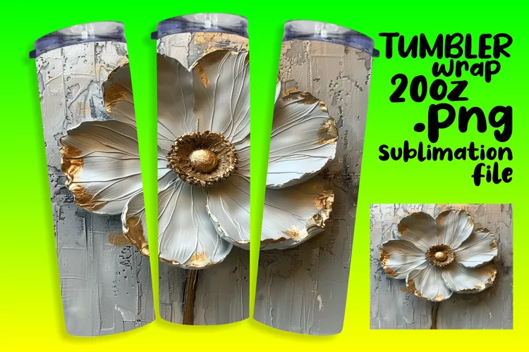 Blossom Burst: 3D Tumbler Design