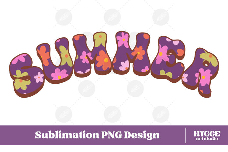 Floral Summer Png Retro Flowers Sublimation Daisy Daisies