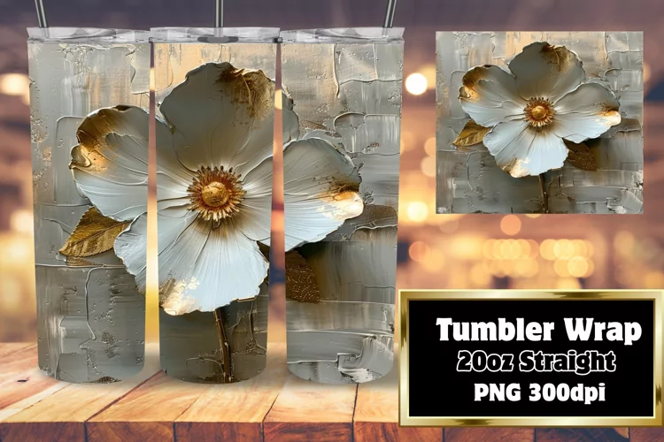 Blooming Beauty: Sublimated Tumbler Art