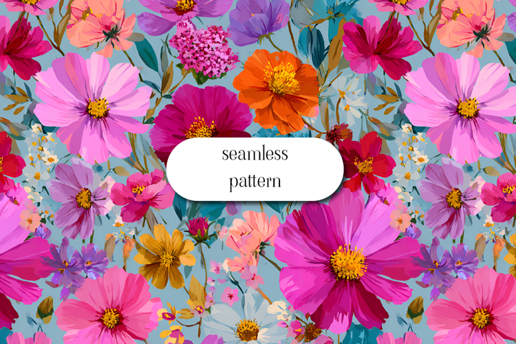 Floral Seamless Pattern Image 5