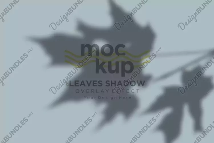 Leaves Shadow Overlay Effect Mockup