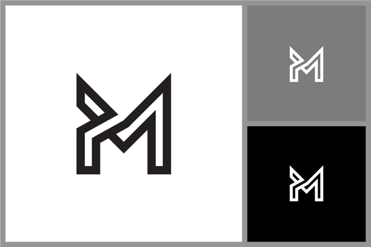 Modern Letter M Logo Icon