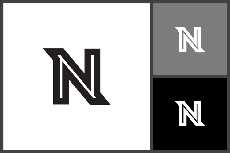 Bold Letter N Logo Icon