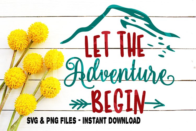 Let The Adventure Begin SVG Camping RV Travel Adventure example image 1