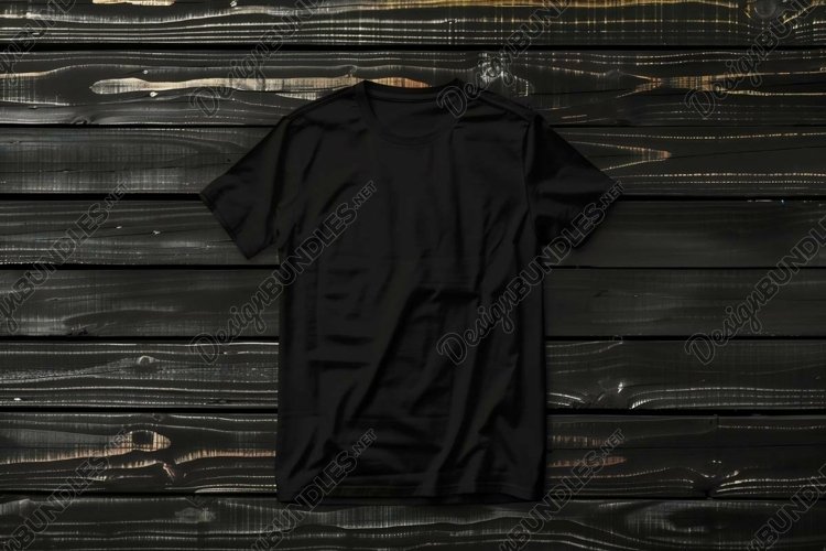 Black Tshirt Mockup Image 13