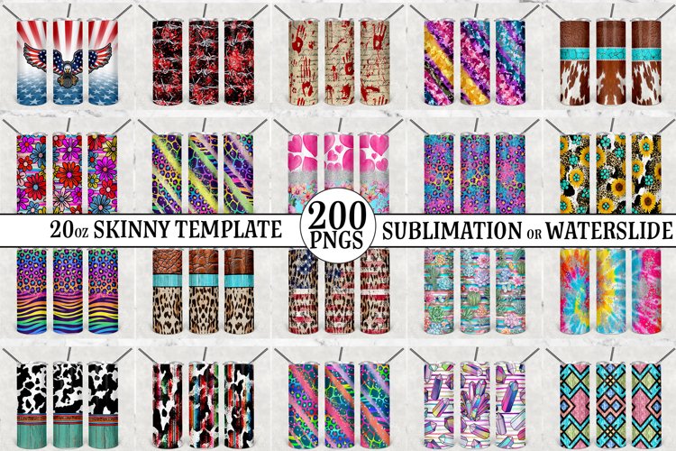 Skinny Tumbler Sublimation Designs Image 13