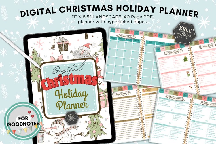DIGITAL Christmas Holiday Planner DIGITAL Christmas Holiday Planner