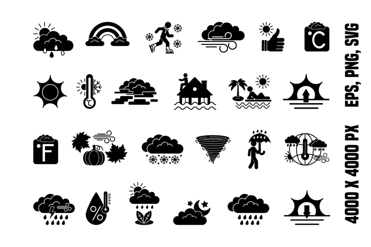 Glyph Weather Icons example image 1
