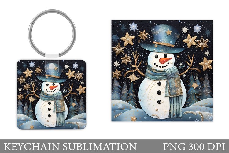 Cute Snowman Clipart Image 7