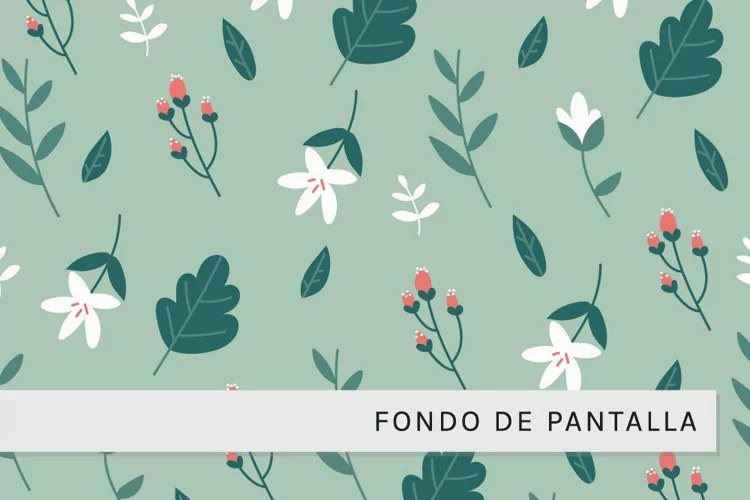 Pattern Floral en Verde