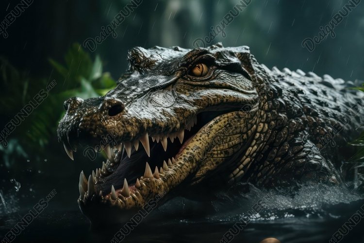 Nile Crocodile Background Wallpaper example image 1