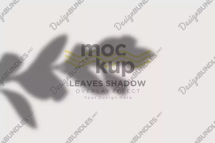Leaves Shadow Overlay Effect Mockup