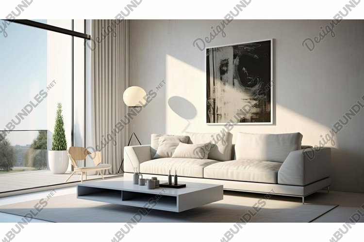 grey modern living room interior example image 1