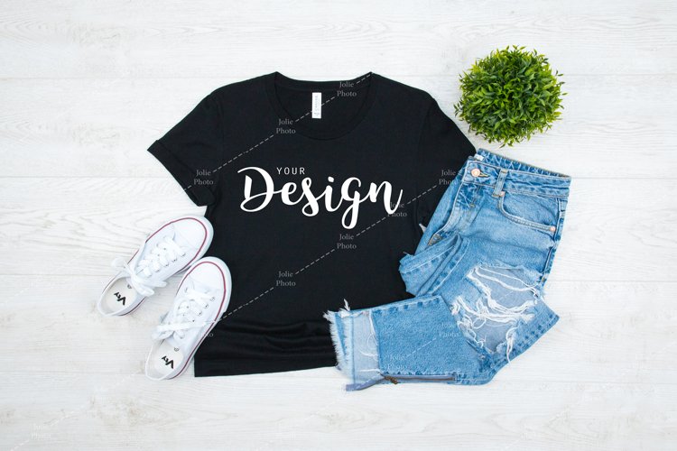 Black Tshirt Mockup Image 20