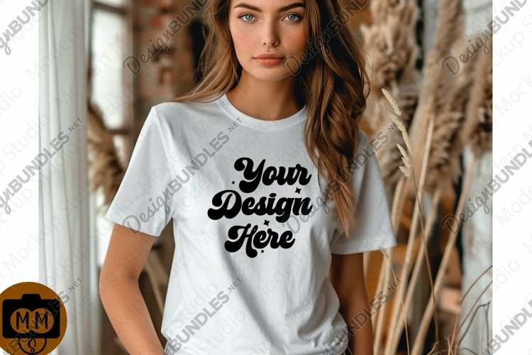 White Tshirt Mockup Image 4