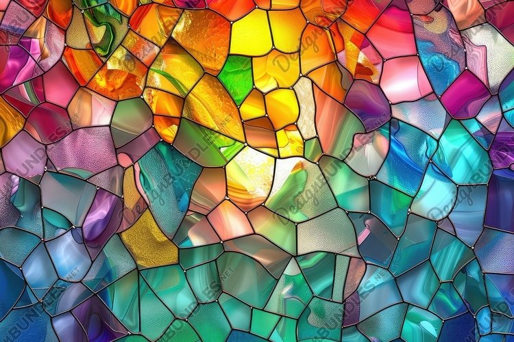 Stained Glass Texture Image 11
