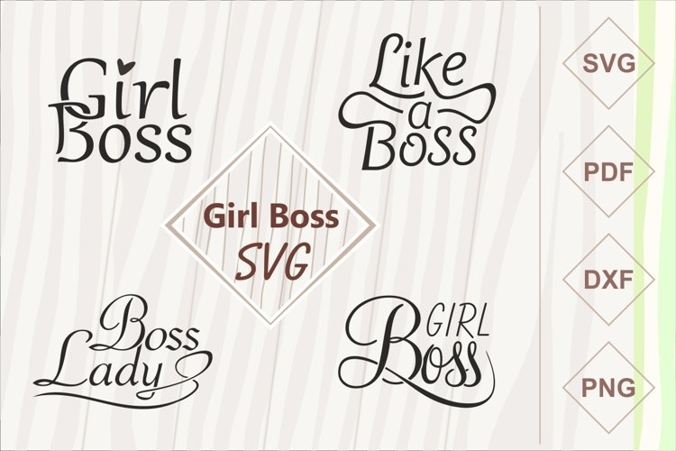 Girl boss SVG bundle example image 1