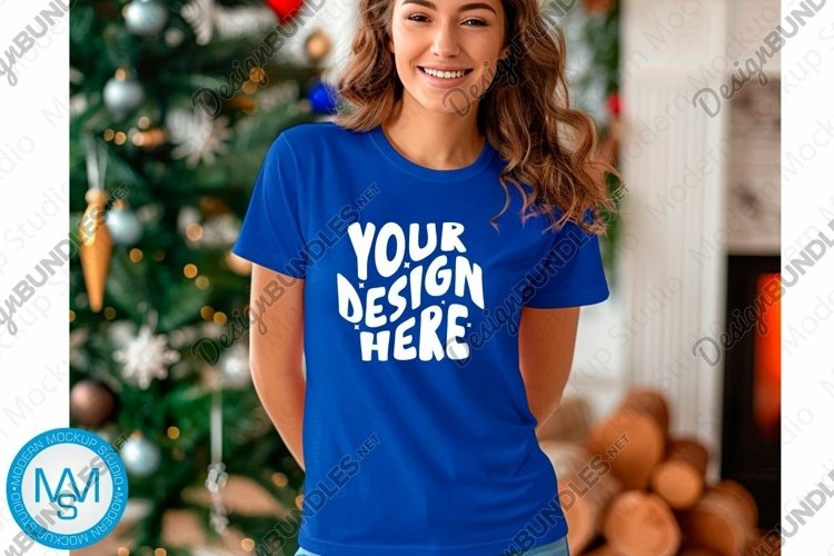 White Tshirt Mockup Image 19