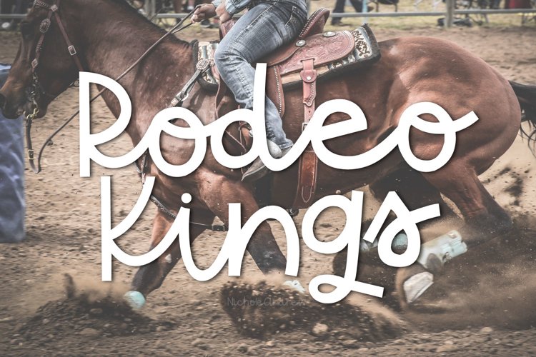 Rodeo Kings - A Handwritten Sriptish Font example image 1