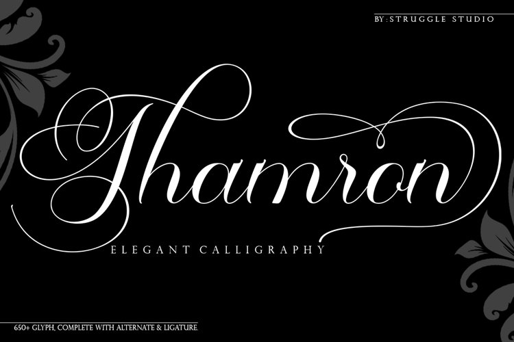 Thamron - Elegant Calligraphy example image 1