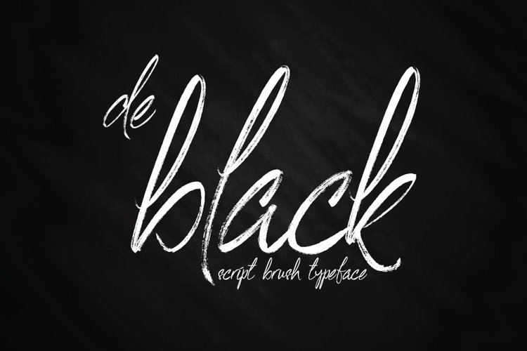 Web Font De Black Typeface