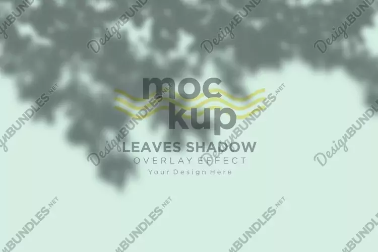 Leaves Shadow Overlay Effect Mockup