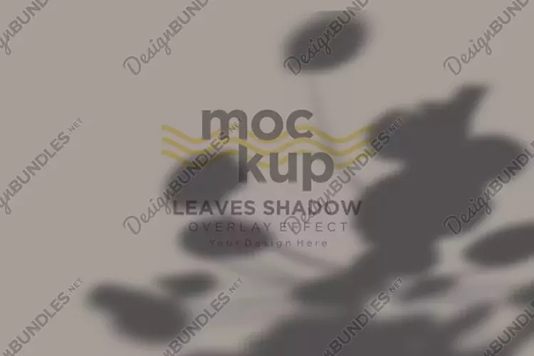 Leaves Shadow Overlay Effect Mockup