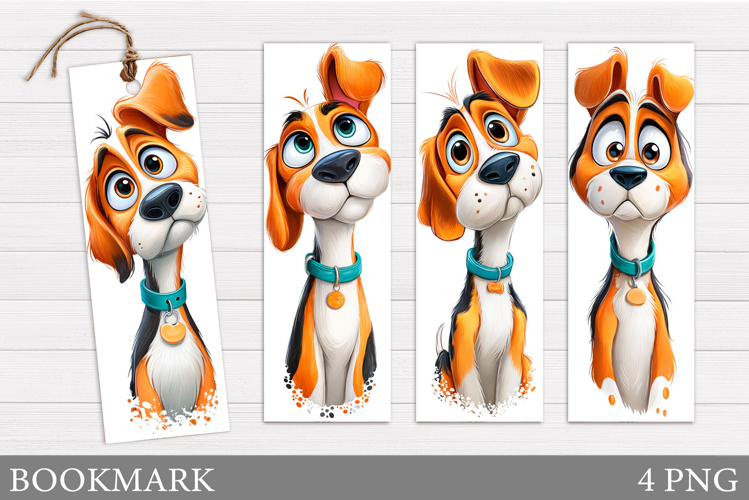 Cute Dog Bookmark Design. Funny Dog Bookmark Sublimation