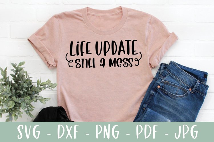 Life Update Still A Mess - Funny Saying SVG example image 1