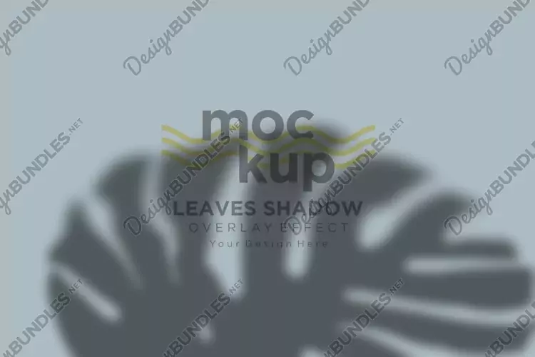 Leaves Shadow Overlay Effect Mockup