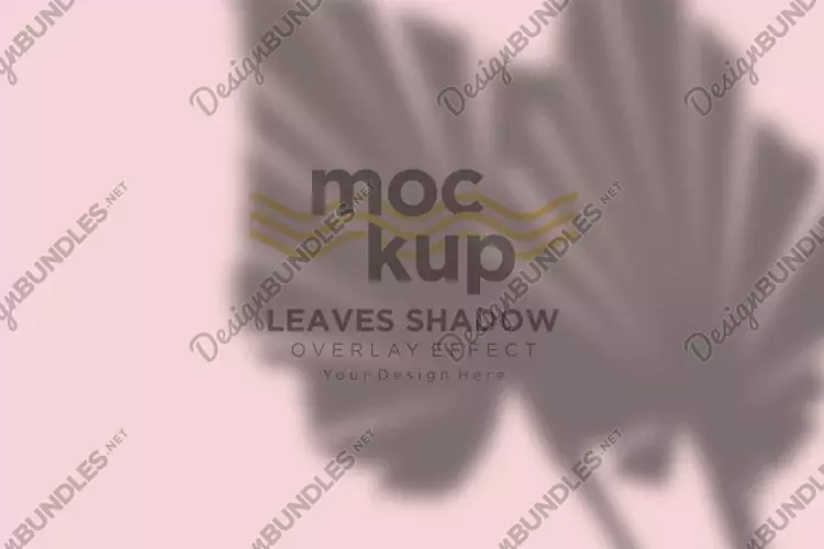 Leaves Shadow Overlay Effect Mockup