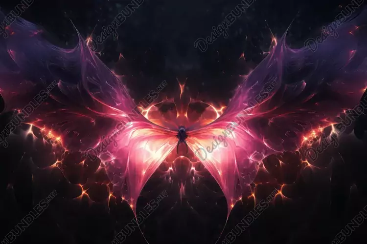 Shining Bat Background Wallpaper