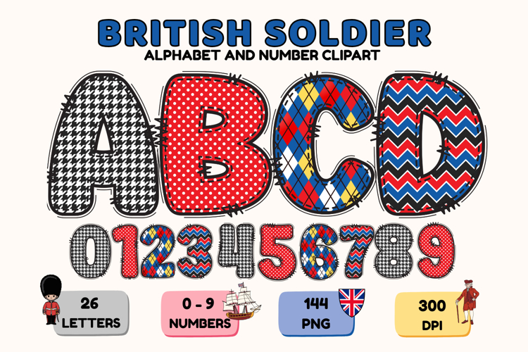 British Soldier Patriotic Alphabet PNG Clipart