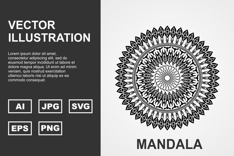 Vector Mandala Illustration Design example image 1