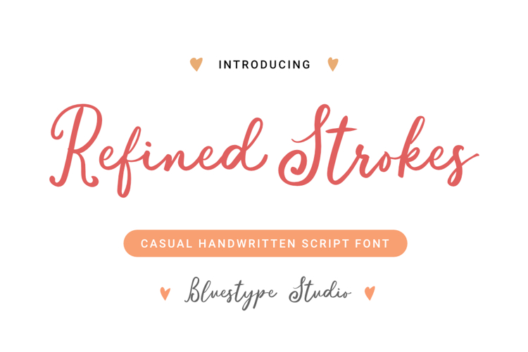 Refined Strokes - Handwritten Script