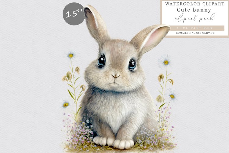 Baby bunny clipart, Spring clipart, Easter clipart