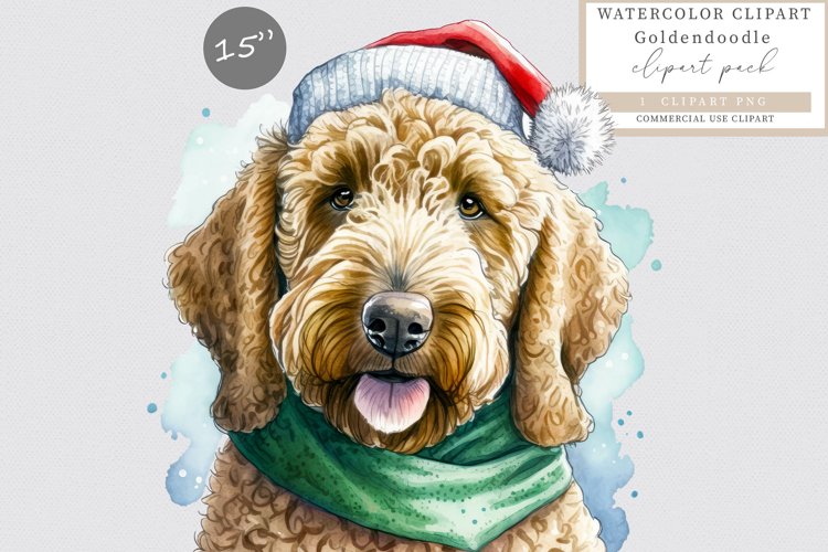 Goldendoodle Clipart Image 21